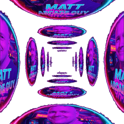 Video Games Vintage Sticker by Matt the Arcade Guy