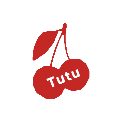 Fruit Cherry Sticker by Tutu Flavors