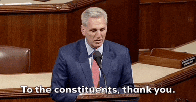 Kevin Mccarthy Thank You GIF by GIPHY News
