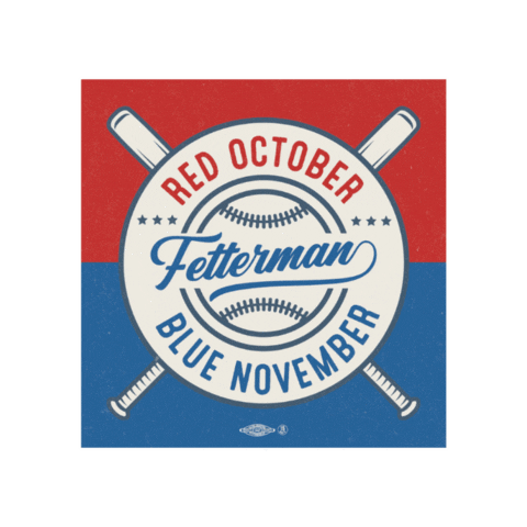 Baseball Politics Sticker by John Fetterman