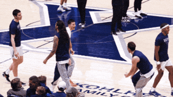 Xaviermbb Dancing GIF by Xavier Men's Basketball