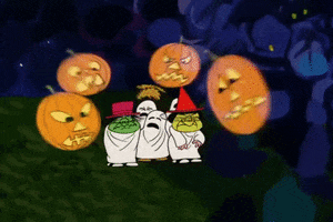 scared its the great pumpkin charlie brown GIF by Peanuts