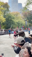 Runners Help Participant Finish New York City Marathon