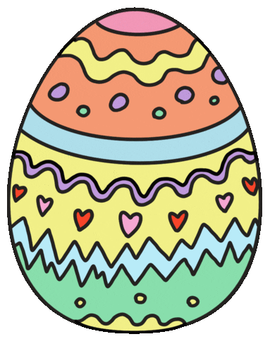 Happy Easter Eggs Sticker