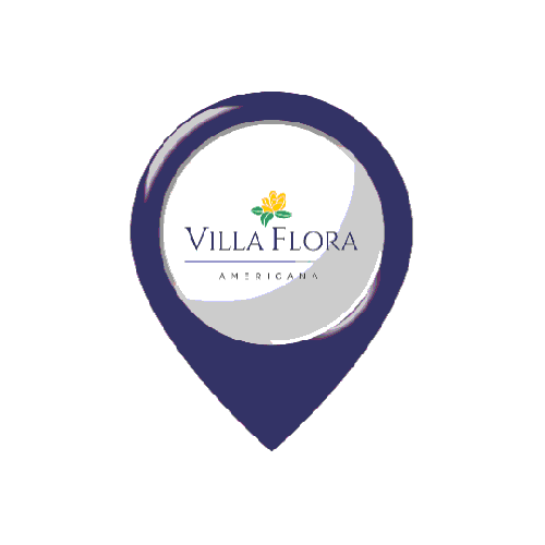 Villa Flora Americana Sticker