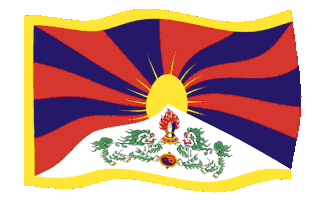 Flag Freetibet Sticker by Tibet Initiative Deutschland e.V.
