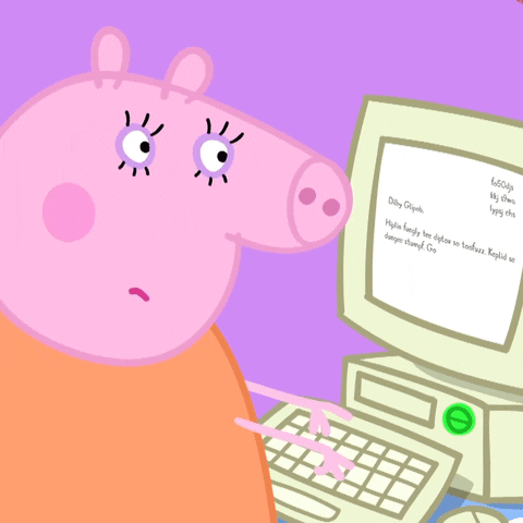 Serious Work Work Work GIF by Peppa Pig