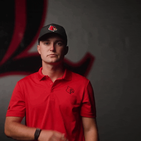 Dust Shoulders GIF by Louisville Cardinals