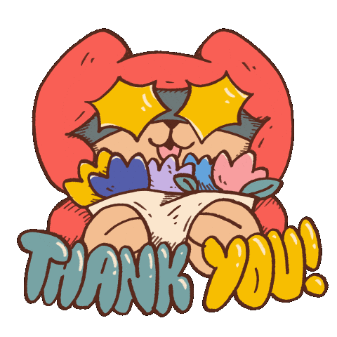 Shiba Inu Thank You Sticker