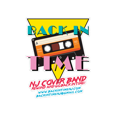 Back In Time NJ Sticker