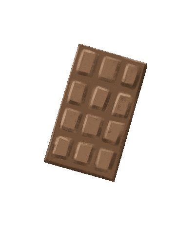 Chocolate Eating Sticker