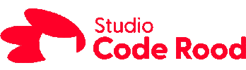 Studio Code Rood Sticker