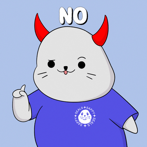 Disapprove No Way GIF by Sappy Seals