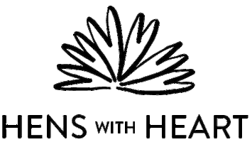 Hens with Heart Sticker