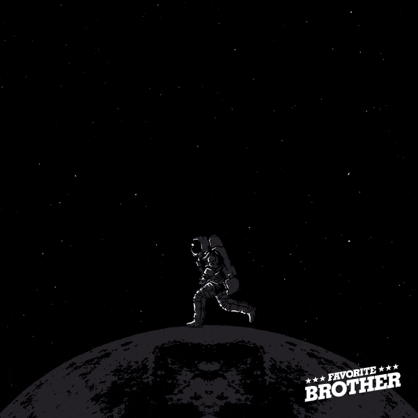 FavoriteBrother animation space video moon GIF