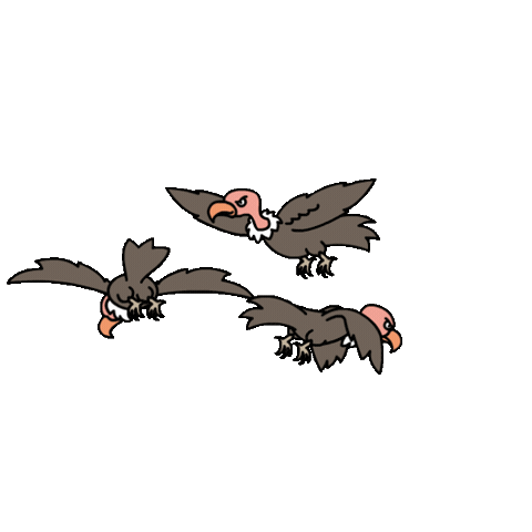 Vulture Sticker by 100% Soft