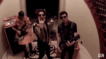 ourlastnight halloween lets go trick or treat rock on GIF