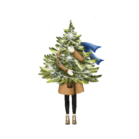 New Year Winter Sticker