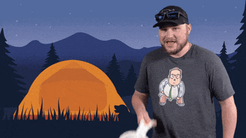 Camping Summer Time GIF by StickerGiant