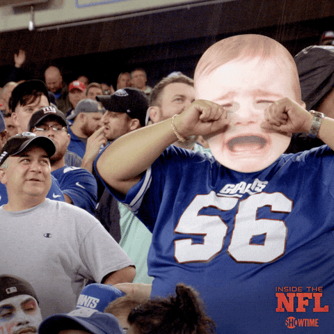 New York Giants Crying GIF by SHOWTIME Sports