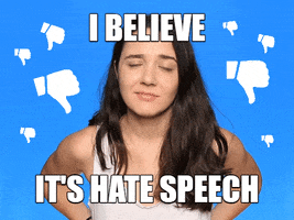 Nohatespeech Nohate GIF by Democratic Meme Factory