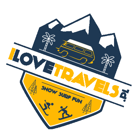 I Love Travels Sticker