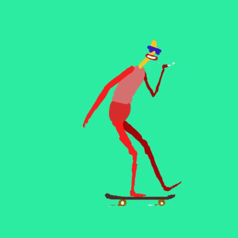 danielsake animation cartoon skate 2d GIF