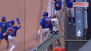 High Five Home Run GIF by Marquee Sports Network