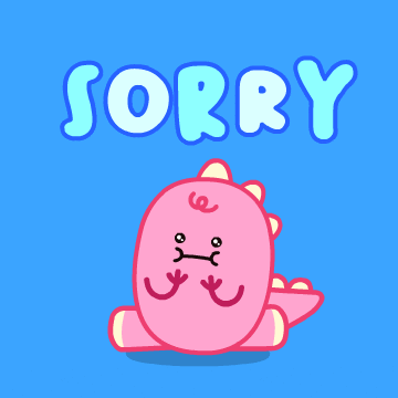 Sorry Apology GIF by DINOSALLY