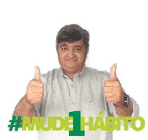 Mude1Habito Thumbs Up Sticker by Unimed Fortaleza