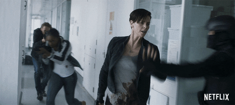 Charlize Theron Fight GIF by NETFLIX - Find & Share on GIPHY