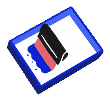 Art Pink Sticker by Printed By us