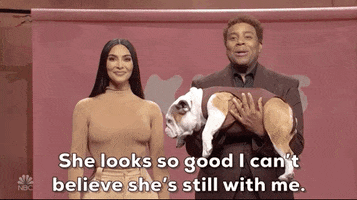 Kim Kardashian Dog GIF by Saturday Night Live
