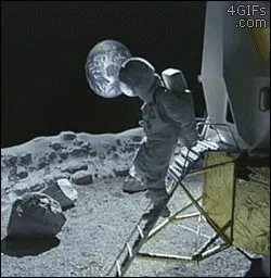 astronaut forget GIF