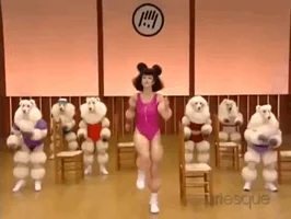 workout poodle GIF