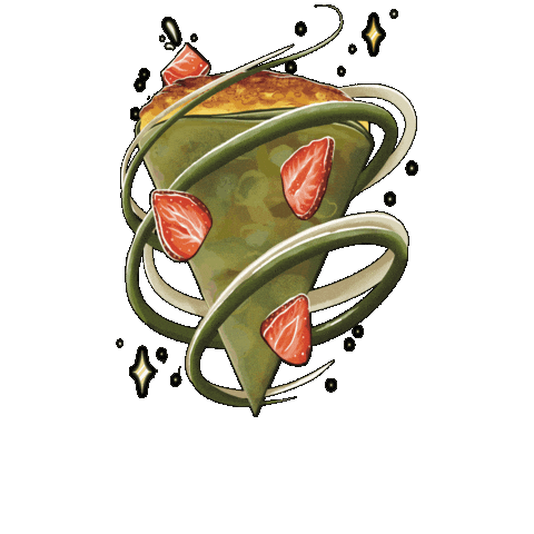 Christmas Market Crepes Sticker by Demetres