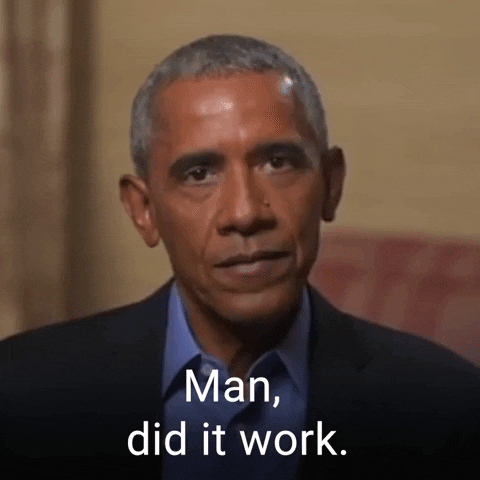 Barack Obama Good Job GIF by The Democrats