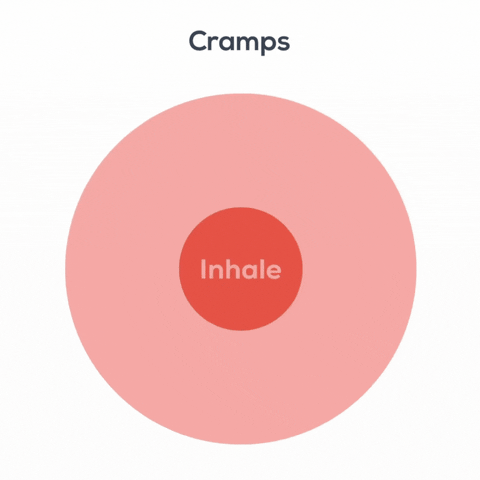 Pain Relief Cramps GIF by breathwrk