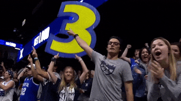 Excited March Madness GIF by Xavier Men's Basketball