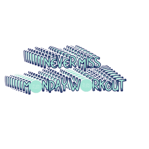 Workout Monday Sticker by Studio Pilates