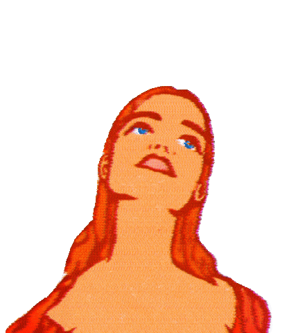 Look Up Blue Eyes Sticker by Ryan Seslow