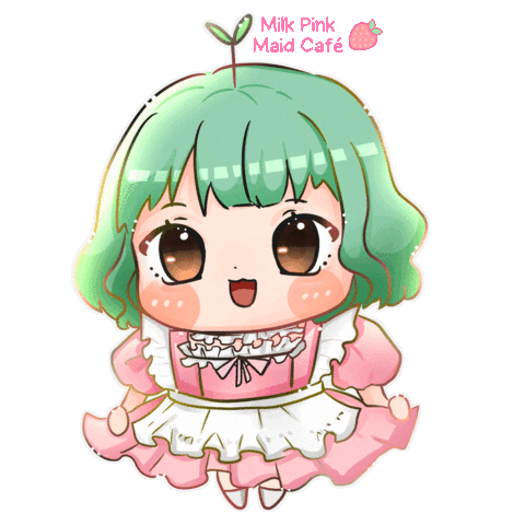 ❤ Milk Pink Maid Cafe ❤ Sticker
