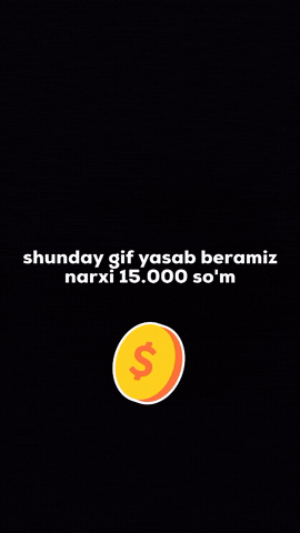 Instagram Gif Yasab Beramiz Narxi 15 Ming Som GIF