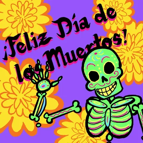 Day Of The Dead Skeleton GIF
