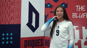 Volleyball Hair Toss GIF by GoDuquesne