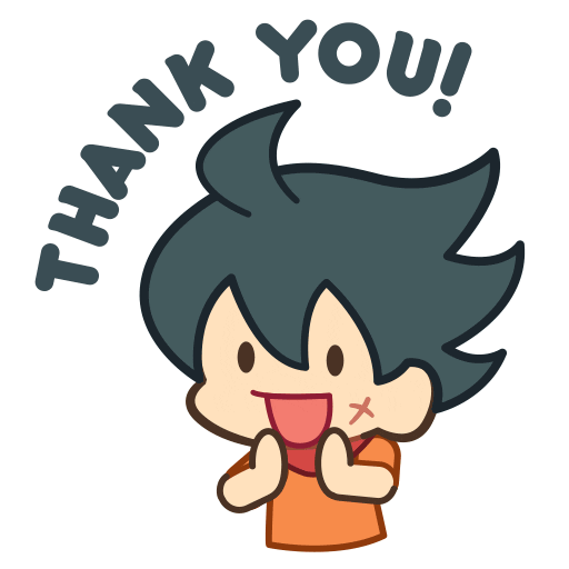 Thanks Love Sticker by Kadokawa Gempak Starz