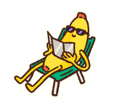 Fire Cool Banana Sticker by Polygonal Mind