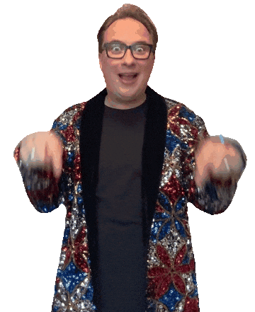 Down Sticker by Bram van de Ven