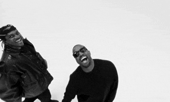 Black And White Laughing GIF by Pusha T