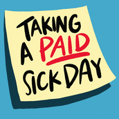 Taking a paid sick day